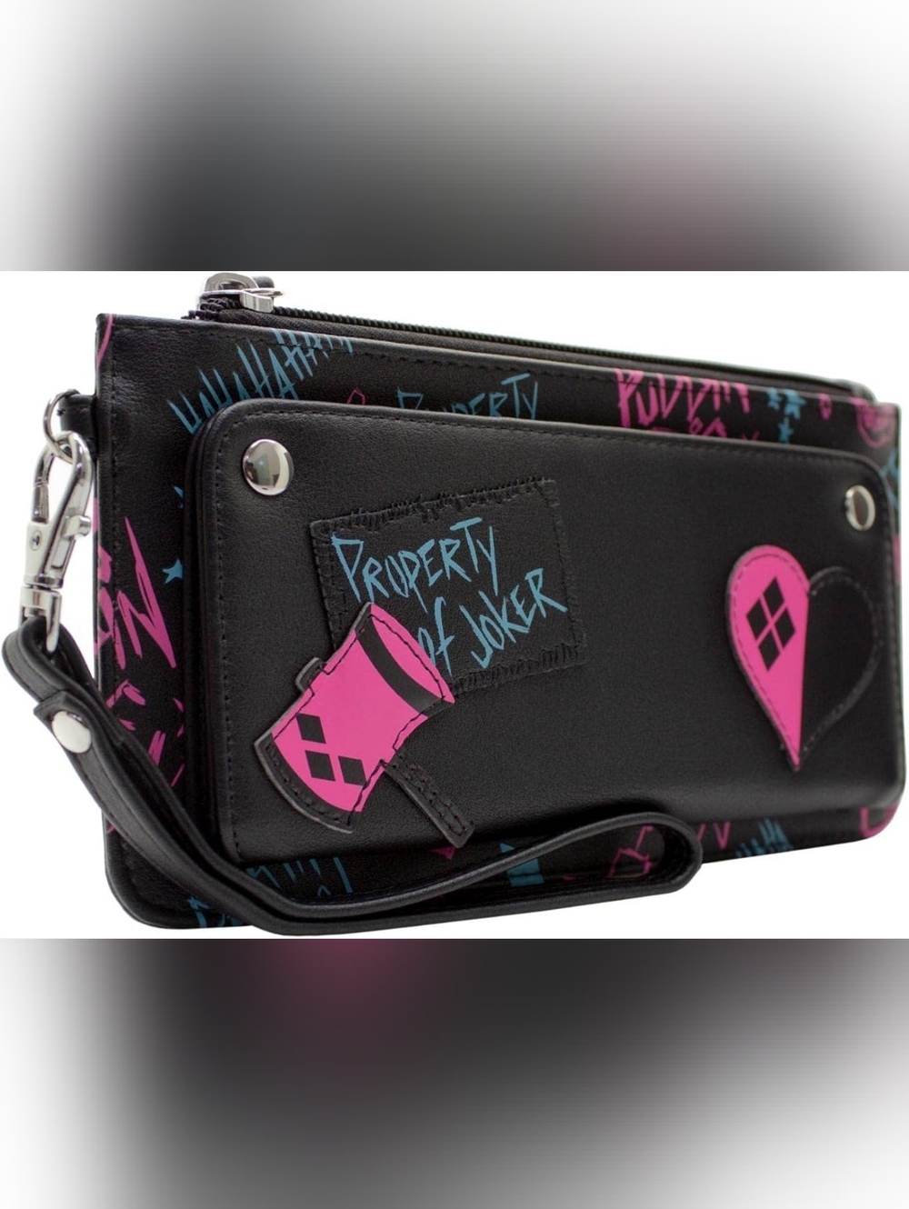 Harley Quinn Joker Wristlet Clutch Wallet - Picture 3 of 8